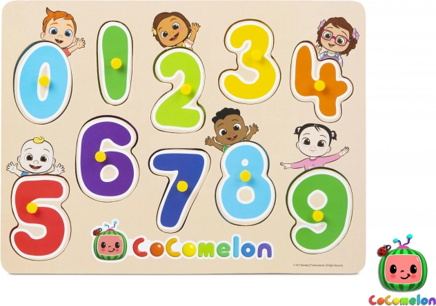 Trævinduer med tal CoComelon