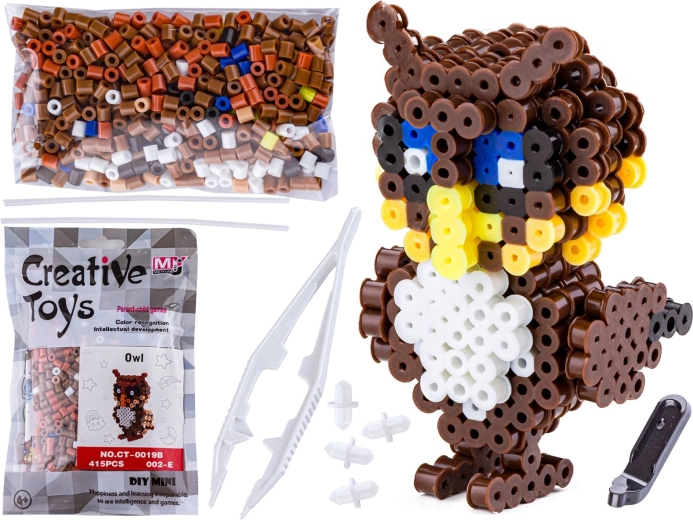 Strygeperler 3D – ugle (pose)