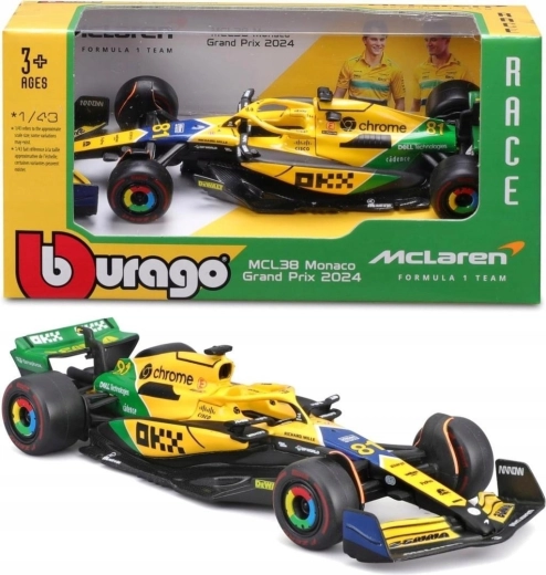 Bburago RACE Formel F1 McLaren MCL38 2024 Senna Edition 1:43 Oscar Piastri #81