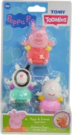 TOMY Peppa Pig badefigurer – sæt med 3 stk.