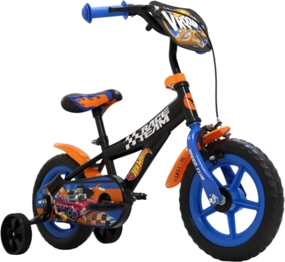 Hot Wheels børnecykel 12" med støttehjul
