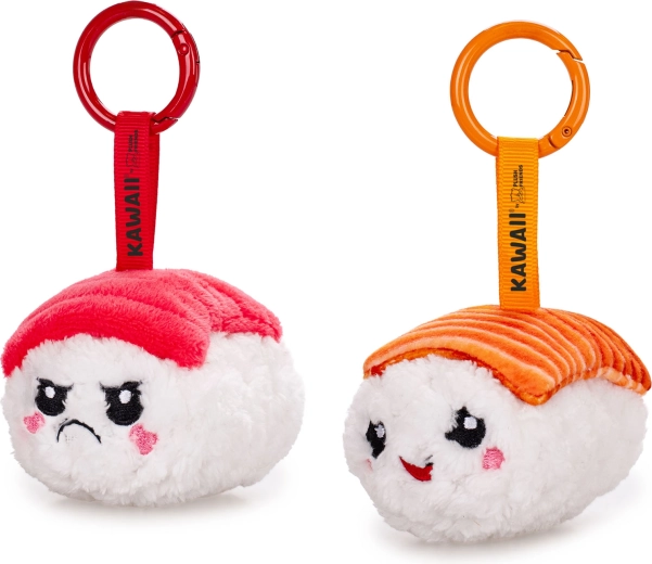 Plush Friends Kawaii plysnøglering sushi nigiri 8 cm - 1 stk