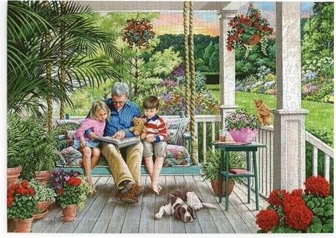 Puzzle House of Puzzles Tid til eventyr 500 store brikker