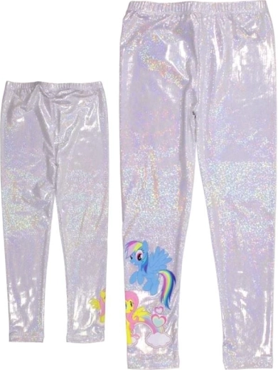 Holografiske sølvleggings My Little Pony
