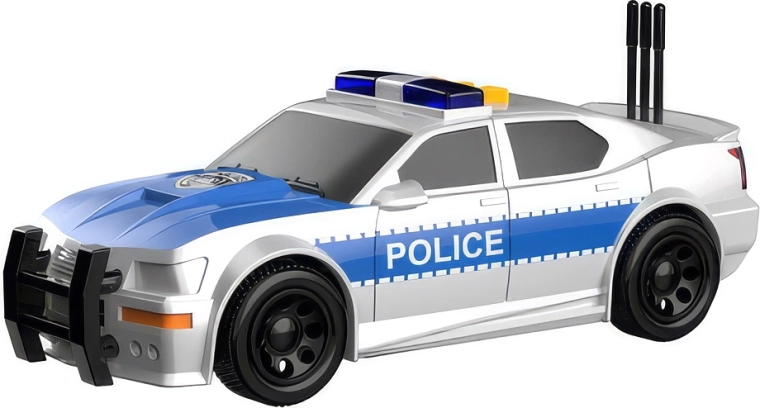 Politibil med lys- og lydeffekter 15,5 cm