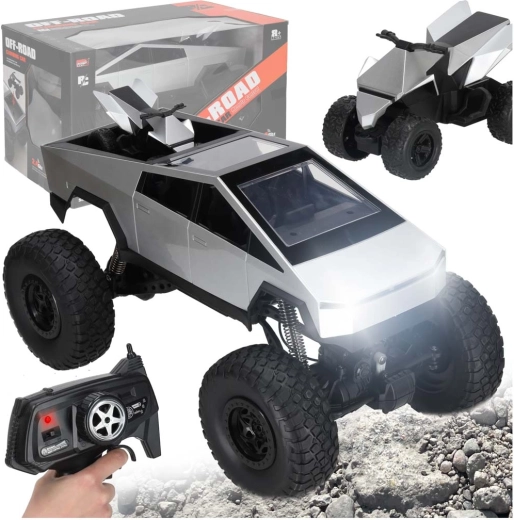 Fjernstyret terrængående bil Cyber Pickup Truck 1:8 2,4 GHz