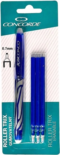 Roller Concorde Trix viskbar 0,7 mm blå + 3 patroner