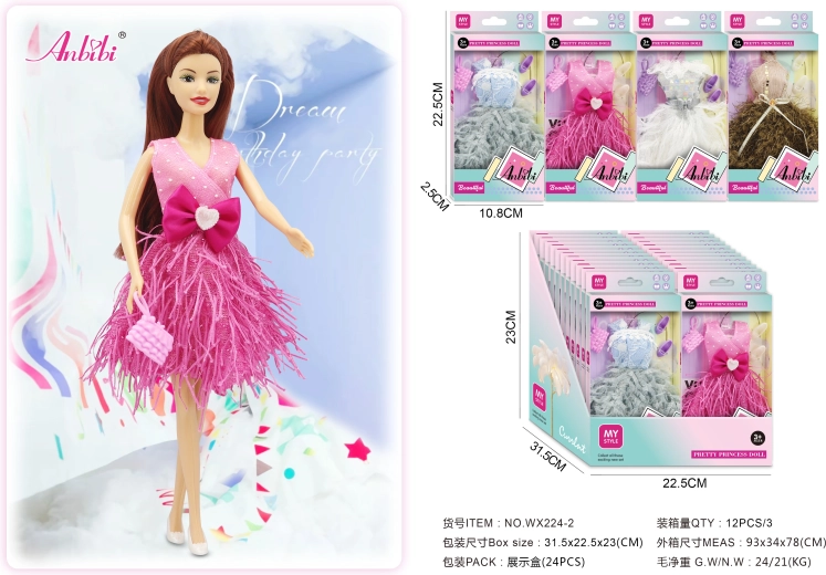 Moderne kjoler til dukker – flere varianter