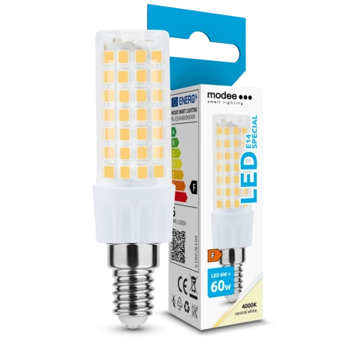 Modee Lighting LED keramisk pære E14 6 W 4000 K, 600 lm