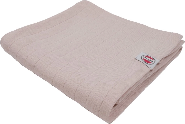 Lodger swaddler af økologisk bomuld Solid Powder 70 × 70 cm - 1 stk.