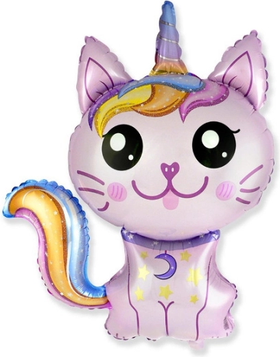 Folieballon Magisk kat 88 × 73 cm