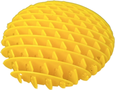 Antistress fidget-legetøj gult 10 cm