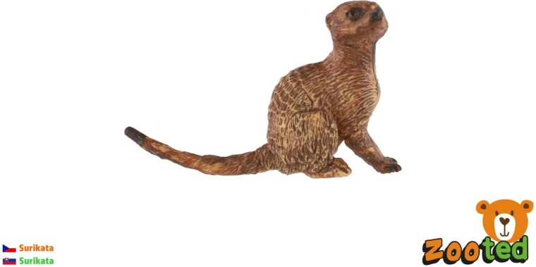 Surikatfigur lysebrun 6 cm