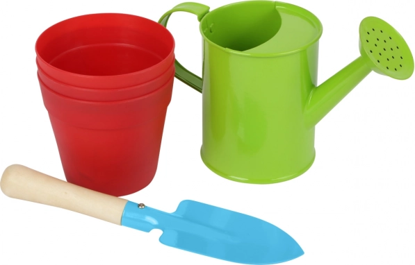 Small foot børnehavesæt til havebrug med vandkande, skovl og blomsterpotter