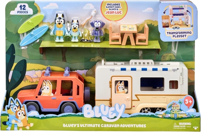 Bluey Cruiser-sæt med campingvogn