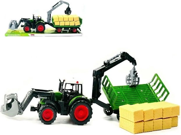 Traktor med landbrugsredskab
