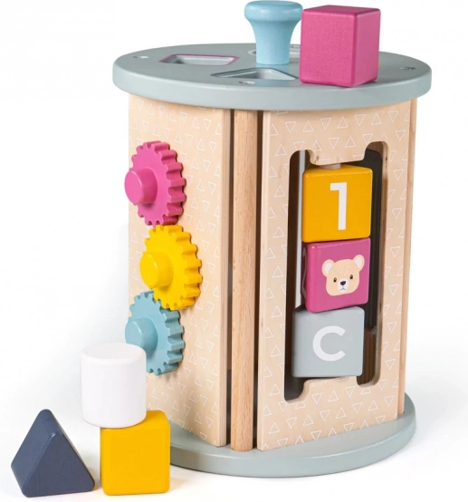 Motorisk aktivitetsrulle BIGJIGS TOYS af FSC-træ