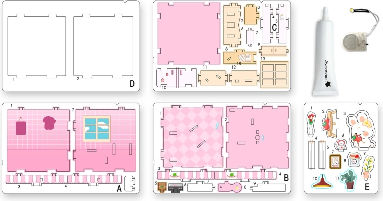 Chibi-verden – miniboks med kanin