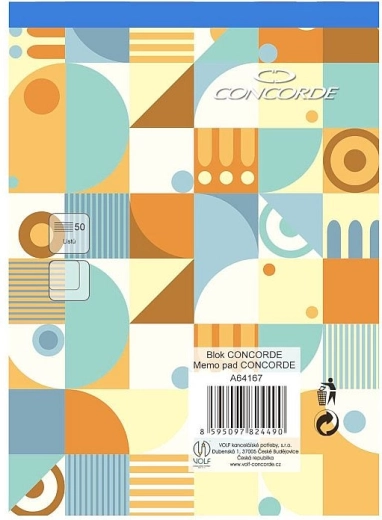 Blok CONCORDE A6 blank, 50 ark