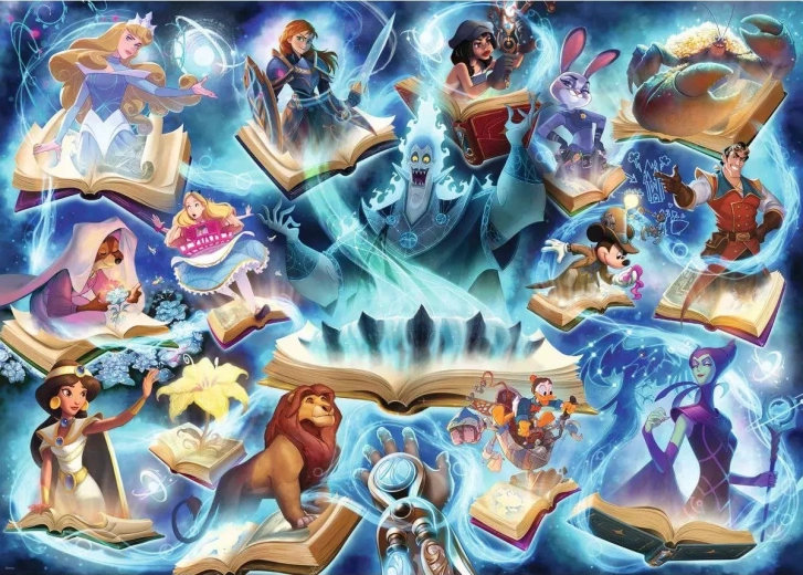 Ravensburger Puzzle Disney Lorcana Glimmers of the Realm – Safír (1000 brikker)