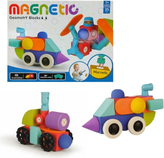 Magnetiske skumbyggeklodser Tong LE (35 dele)