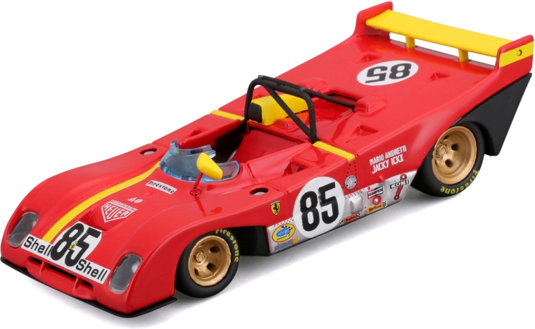 Bburago Ferrari 312P 1972 racermodel i skala 1:43