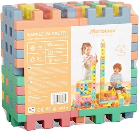 Konstruktionsbyggesæt Terning 24 pastel