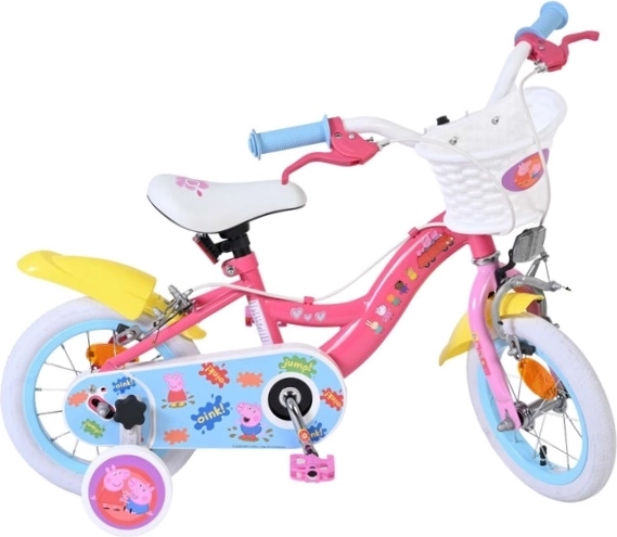 Børnecykel Peppa Pig 12" med støttehjul