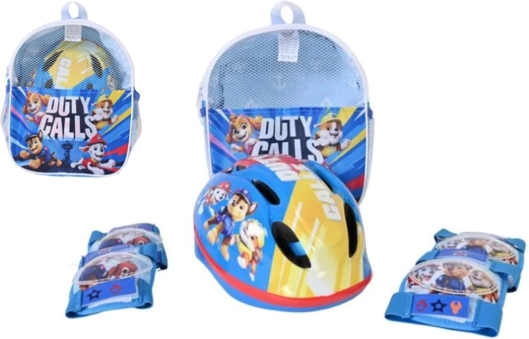 Børnesæt med hjelm og beskyttere – Paw Patrol