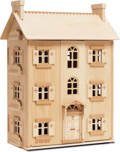 Le Toy Van naturligt trædukkehus