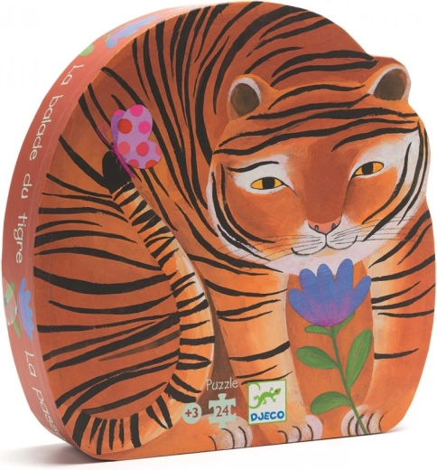 Djeco puslespil Tiger på gåtur (24 brikker)