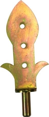 Dekoreret beslag til hængsel på port Gul zink Sedlák/Selka