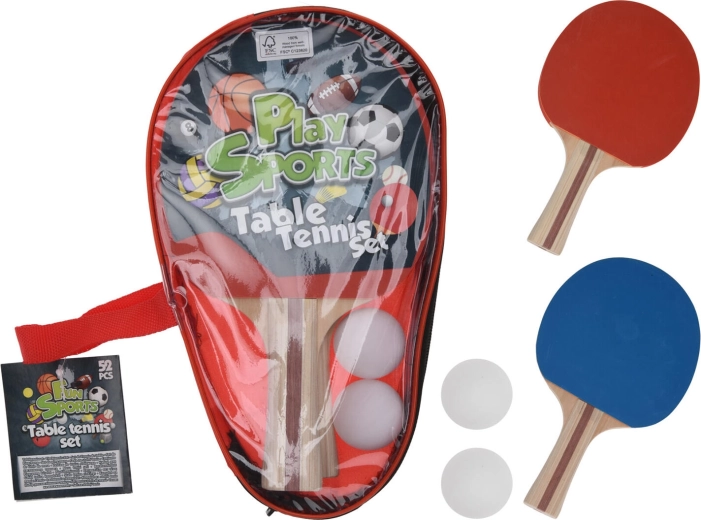 Bordtennissæt – 2 bat og 2 bolde