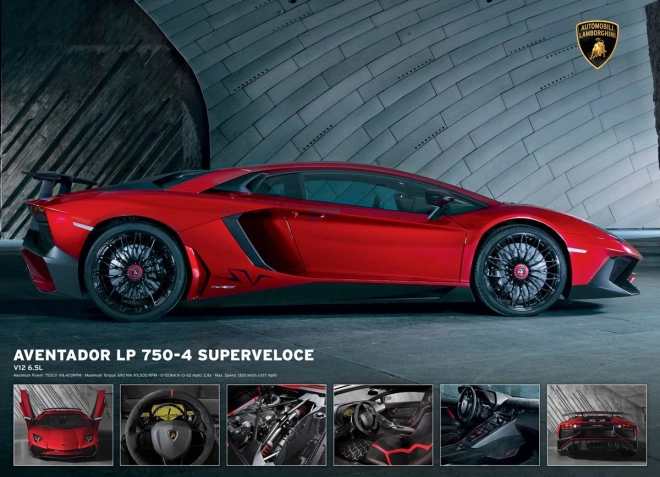 Puslespil Lamborghini Aventador LP 750-4 1000 brikker