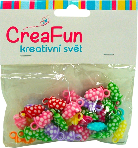 Sæt med vedhæng jordbær – 4 stk.