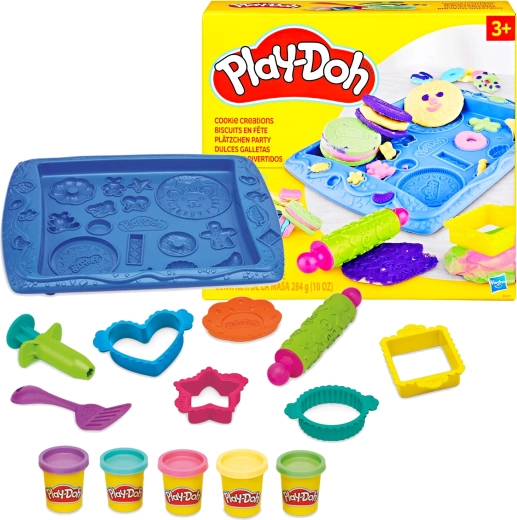 Play-Doh søde småkager – kreativt sæt med 5 farver og tilbehør