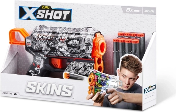 X-Shot Skins Flux – skumblaster med 8 pile
