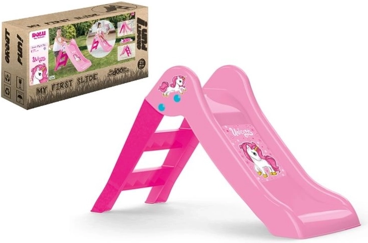 Dolu enhjørning børnerutsjebane, pink