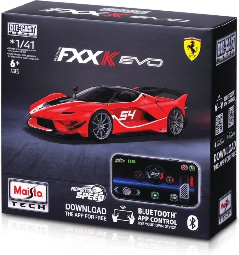 Maisto RC Ferrari FXX-K EVO rød 1:41 med lys