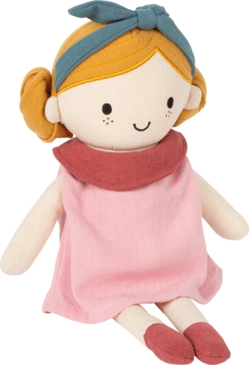 Stofdukke Lina – blød plyskammerat til børn fra fødslen