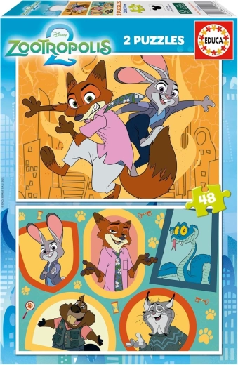 Educa puslespil Zootropolis, 2×48 brikker