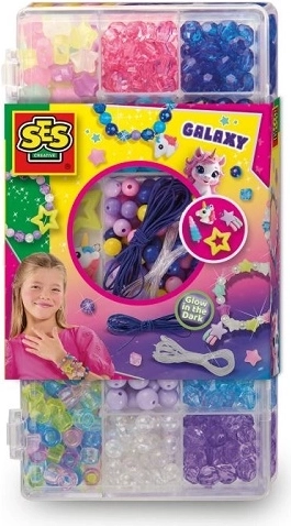 SES perlesæt til smykkefremstilling Galaxy