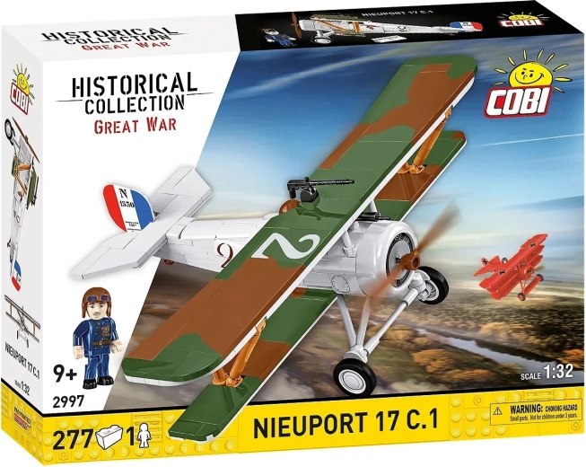 Byggesæt fly Nieuport 17 C.1 – historisk dobbeldækker 1:32 (277 dele)