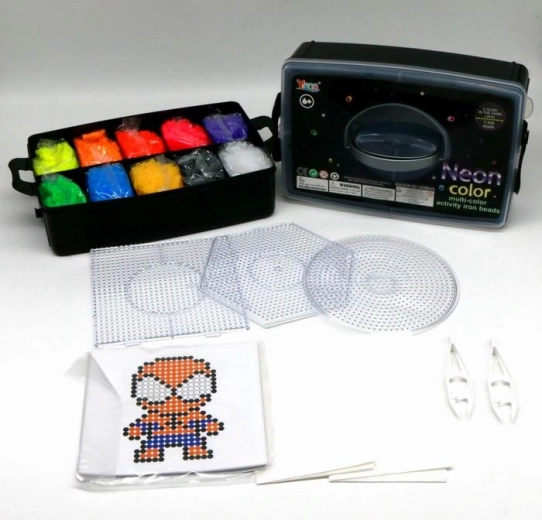 Fluorescerende strygeperler 10.000 stk.