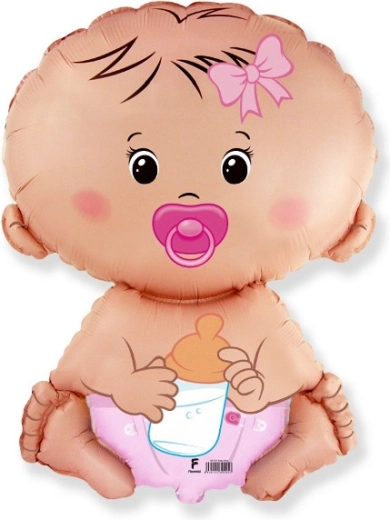 Folieballon baby pige