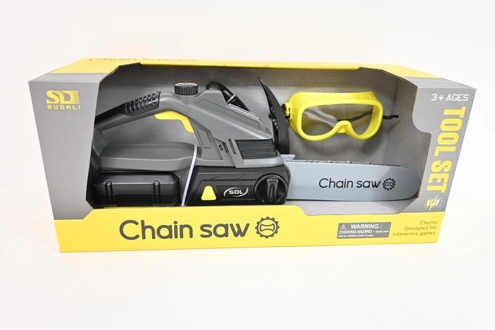 Batteridrevet sav i kasse