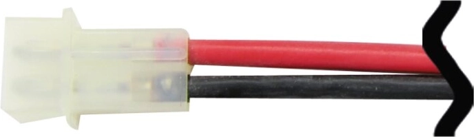 Silikoneforbindelseskabel med AMP-stik, 1,5 mm², 18 cm
