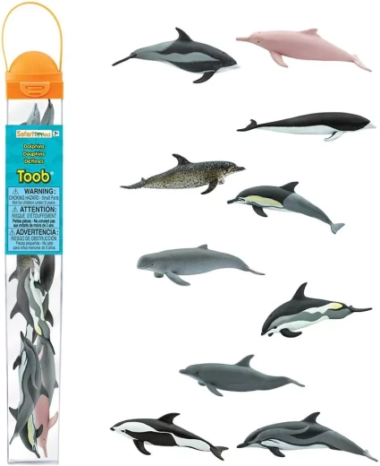Safari Ltd. tube med delfinfigurer (10 stk.)
