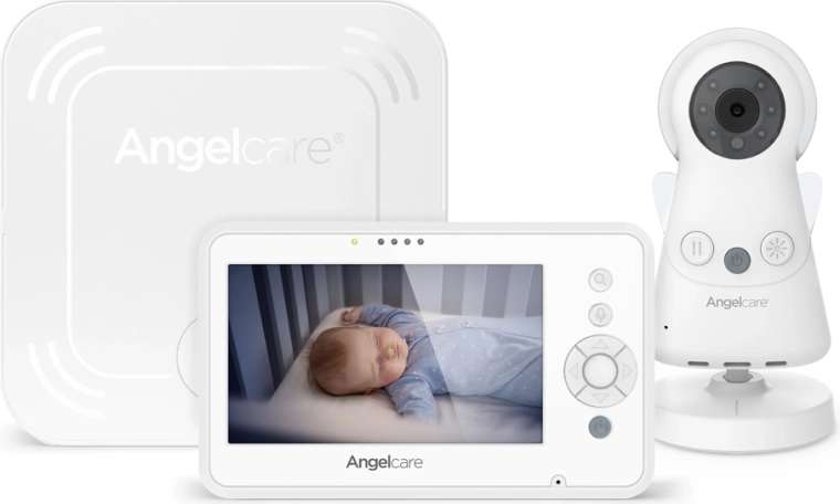Angelcare AC25 video-babyalarm med bevægelsesovervågning og sensorisk madrasplade