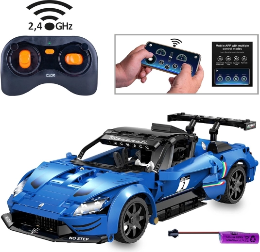CaDA Maserati GT2 med fjernbetjening 1:14 blå